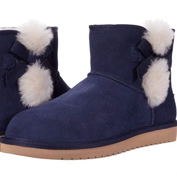 Koolaburra by UGG Women's Victoria Mini Boot BLUE Size 7, EUC - Picture 1 of 11